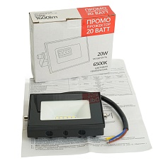 Светодиодный прожектор SAFFIT SFL51-20 IP65 20W 6500K черный 51192 1