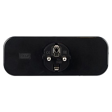 Разветвитель сетевой 3-местный с/з Stekker ADP16-23-20, 250V, 16A, ABS пластик, черный 50681 3