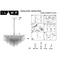 Подвесной светильник iLamp Gramercy 670P-16 CR+CL 3