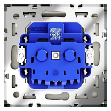 Розетка встраиваемая Voltum S70 с заземлением, защитными шторками и крышкой 16А, (сталь) VLS040305 3