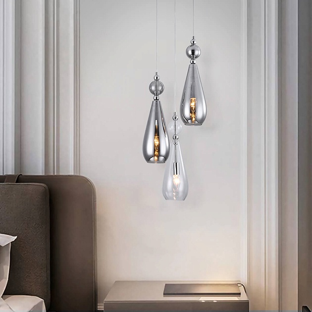 Подвесной светильник Eurosvet 50202/3 хром Фото № 7