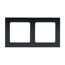 Стокгольм Рамка 2-местная металлическая черная EKF PROxima EZM-G-303-10