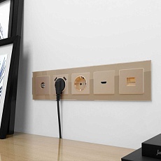 ТВ-розетка оконечная Werkel шампань W1183011 4690389157516 2