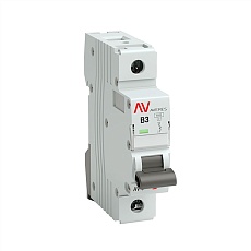 Выключатель автоматический AV-6 1P 3A (B) 6kA EKF AVERES mcb6-1-03B-av