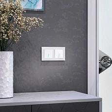 Рамка на 2 поста Werkel Favorit белый матовый W0021105 4690389159572 4