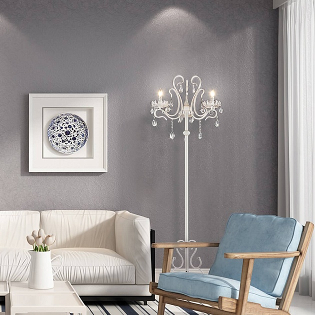 Торшер Eurosvet 12205/3F белый Strotskis изображение 6 Торшер Eurosvet 12205/3F белый Strotskis Фото № 6