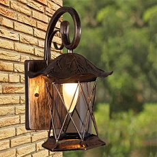 Уличный настенный светильник Reluce 08281-9.2-001U BKG RLOS 5