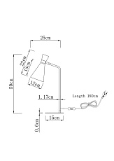 Настольная лампа Moderli Page V10996-T 1