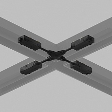 Коннектор X-образный гибкий Denkirs Smart Hide TR2116-BK 3