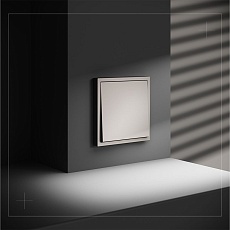 Проходной переключатель встраиваемый Voltum S70 одноклавишный 10А, (кашемир) VLS010303 4