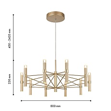 Подвесная светодиодная люстра Favourite Blick 4759-10P 1