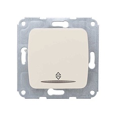 DEA Выключатель (переключатель) 1кл прох. (инд) с/у 10А мех. бежевый KRANZ KR-78-0236