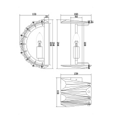 Настенный светильник Maytoni Puntes MOD043WL-01CH 1