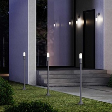 Садово-парковый светодиодный светильник Elektrostandard Isida 35165/F серый a063450 2