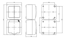 Розетка двойная 2P+PE IEK Germes Plus с крышкой белая ERMP22-K01-16-54-EC 1