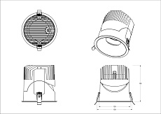 Встраиваемый светодиодный светильник Fiberli 1005E65, 30Вт 12130606 1
