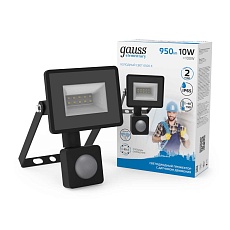 Прожектор светодиодный Gauss Elementary 10W 6500К 628511310 2