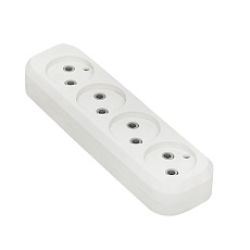 Колодка 4 гн. 10А 2,2кВт б/з Эксперт EKF PROxima AKB10-4