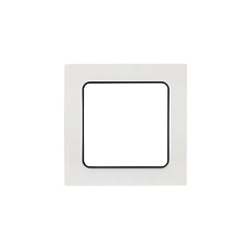 Стокгольм Рамка 1-местная белая с линией цвета черный EKF PROxima EXM-G-304-10