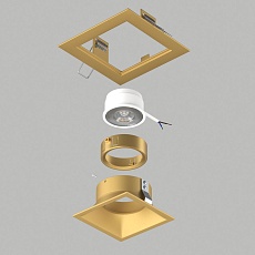 Комплект со светильником Lightstar Domino Quadro (214513+214503+214003) D51303GMOD 3