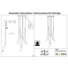 Подвесная люстра Mantra Boomerang 9369+9240 (8L) 4