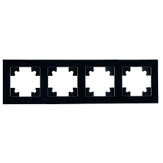 Рамка 4-постовая Stekker Катрин черный GFR00-7004-05 39521