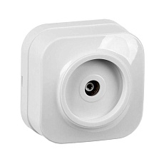 ТВ-розетка IEK Glory белая EAH10-K01