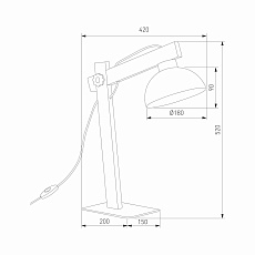 Настольная лампа TK Lighting 5788 Oslo 1