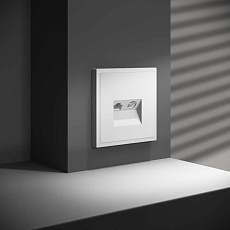 Розетка телевизионная встраиваемая Voltum S70 TV+RJ45 кат. 6 белый матовый VLS060702 4