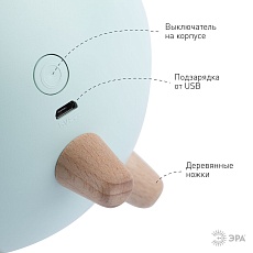 Светильник-ночник ЭРА Хомяк зеленый NLED-468-1W-GR Б0052817 2
