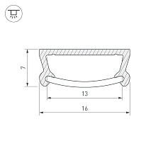 Профиль Arlight TM-2000 (CT) 016939 1