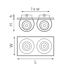 Комплект из светильника и рамки Lightstar Intero Ball (217527+217062+217062) i5276262 1