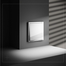 Выключатель с самовозвратом встраиваемый Voltum S70 одноклавишный 10А, (белый глянцевый) VLS010601 3