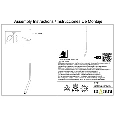 Подвесная люстра Mantra Boomerang 9393+9240 (14L) 2