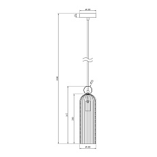Подвесной светильник Maytoni Antic MOD302PL-01CG 1
