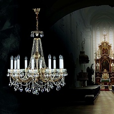 Подвесная люстра Artglass CR 0006-10-20 Brass Antique CE 1