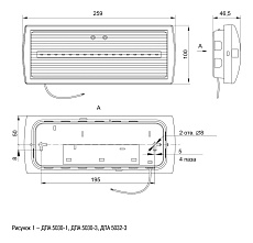 Аварийный светодиодный светильник IEK ДПА 5030-3 LDPA0-5030-3H-K01 1