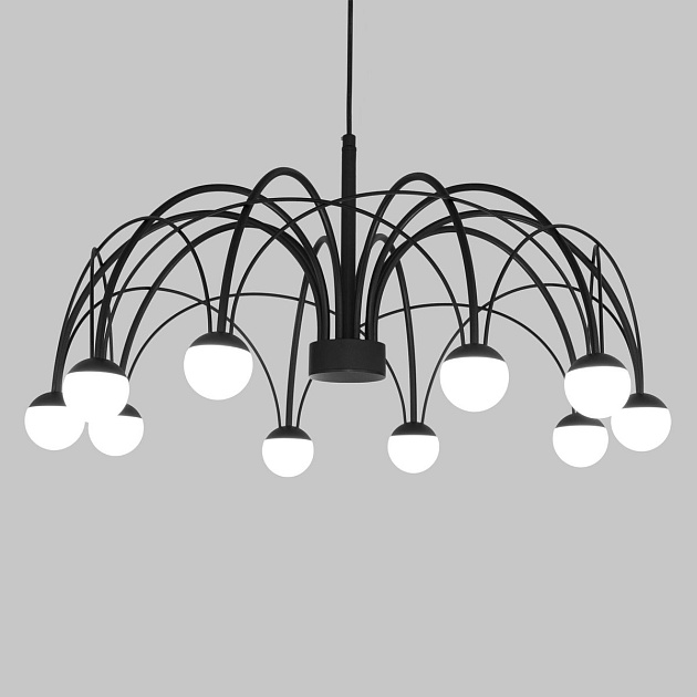Подвесная светодиодная люстра Eurosvet Ragno 90034/10 LED черный Фото № 4