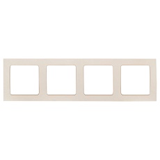 Стокгольм Рамка 4-местная белая EKF PROxima EZM-G-303-20