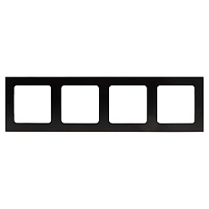 Стокгольм Рамка 4-местная металлическая черная EKF PROxima EZM-G-305-10