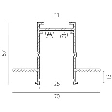 Трек PRO 220V, 3 метра Teta Pro Lightstar 505236 1