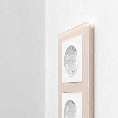 Рамка Werkel Acrylic на 2 поста айвори W0022743 4690389186288 5