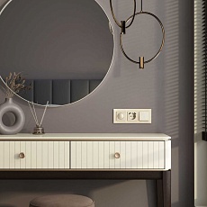 Выключатель одноклавишный с подсветкой Werkel шампань рифленый W1110110 4690389160028 1