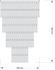 Потолочная люстра KUTEK ELLINI ELL-PLM-6(BN)350/II 2
