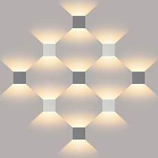 Уличный настенный светодиодный светильник Elektrostandard 1548 Techno LED Winner серый a038411 1