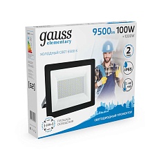 Прожектор светодиодный Gauss 100W 613100100 2