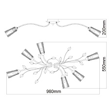Потолочная люстра MW-Light Восторг 242015206 1