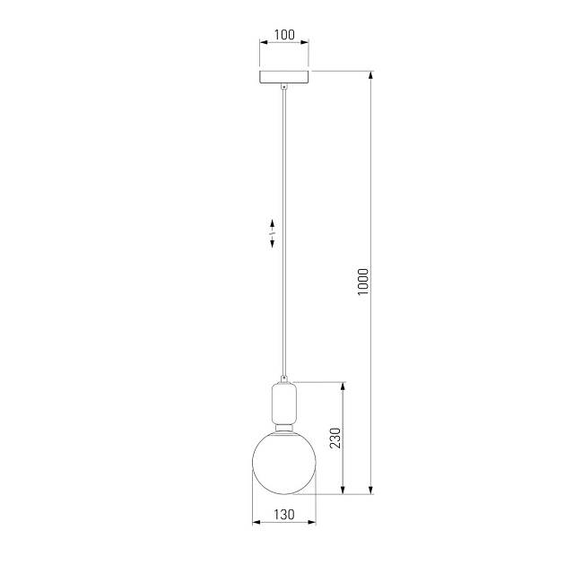 Подвесной светильник Eurosvet Bubble 50151/1 черный Фото № 2