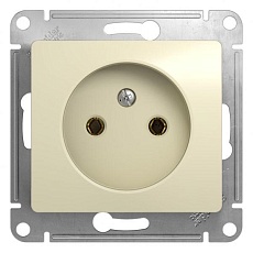 Розетка 2К Systeme Electric Glossa 16A 250V бежевая GSL000241