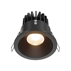 Встраиваемый светильник Maytoni Technical Downlight DL034-01-12W2.7K-B